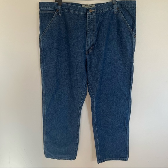 NWT Men’s Wrangler Authentics Carpenter Work Jeans Size 42x29 - Picture 1 of 13